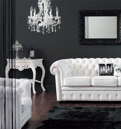 21 Black And White Traditional Living Rooms