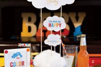 bold decorations for a gender neutral baby shower