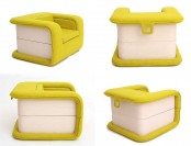 Bold Flop Armchair That Folds Out Into A Bed