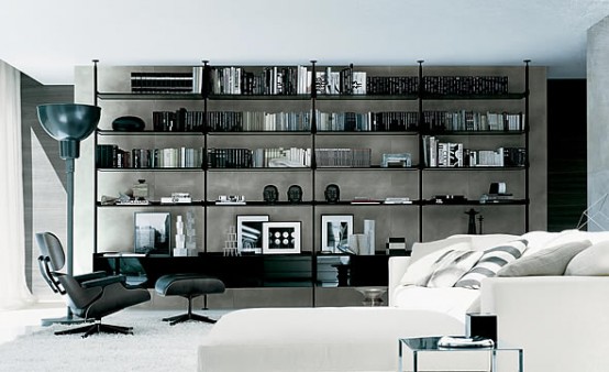 Bookcases for Living Room by Rimadesio