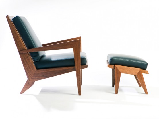 Mid-Century Danish-Inspired Lounge Chair