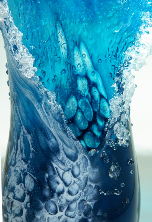 Breathtaking Sea Waves Vases Collection By Kela Glass Artists