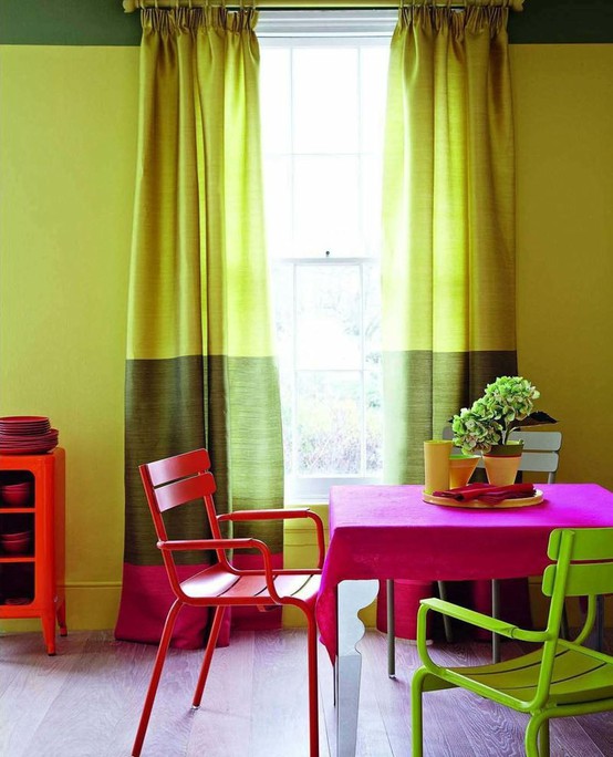 39 Bright And Colorful Dining Room Design Ideas