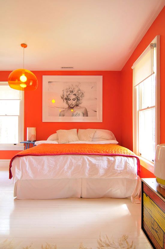 30 Inspiring Ripe Orange Room Designs