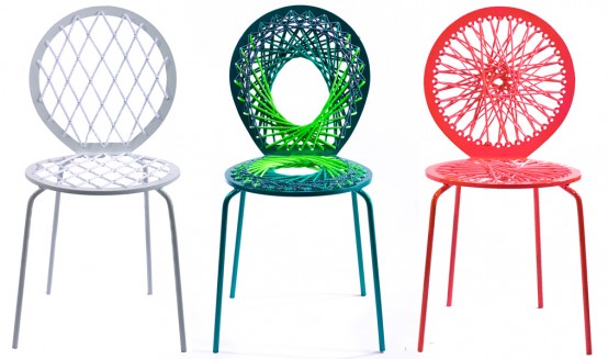 Bright Colored Vivid Chairs – Stretch by Jessica Carnevale