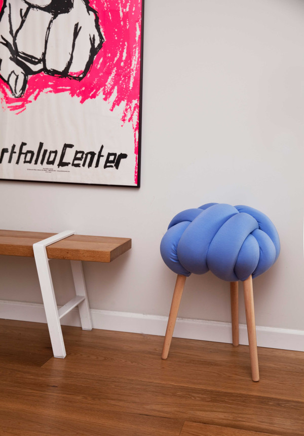 Bright knotty cushions and stools for modern decor  4