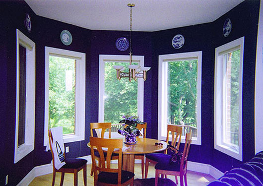 Bright Violet Dining Room