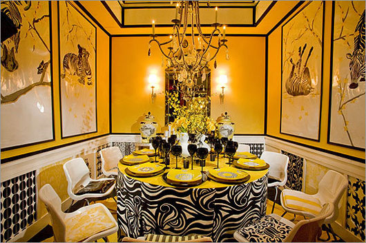 Bright Yellow Dining Room