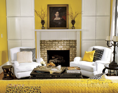 Bright Yellow Living Room