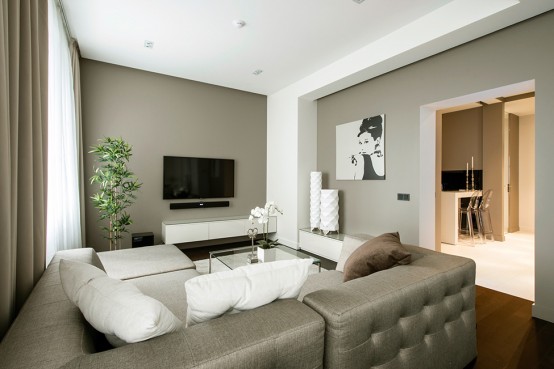 Calm Minimalist Apartment With Eye Catching Textures