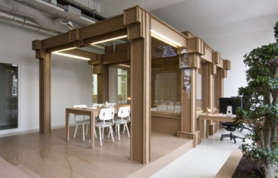 Cardboard Office Not To Spend Much Money