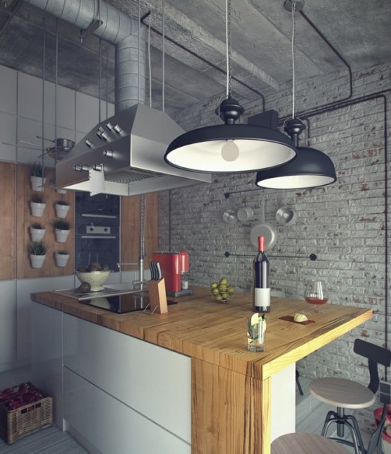 Casual Industrial Loft With Rough Romance