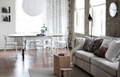 Casual Nordic Interior In Black White And Grey