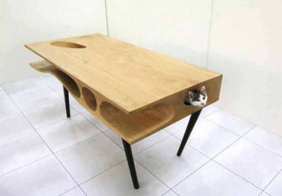 CATable: A Modern Desk For You And Your Cat