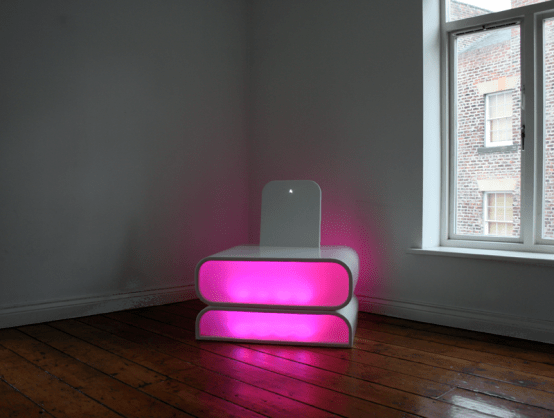 Chair With The Embedded Mood Lighting – Mood Chair by Aether and Hemera