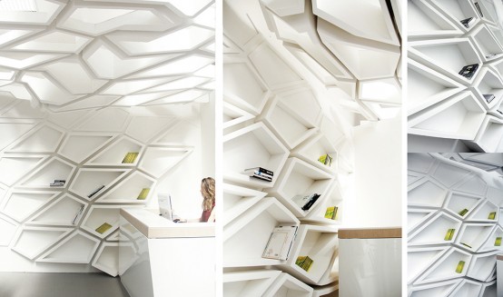 Chaotic And Dimensional Helix Wall Shelves