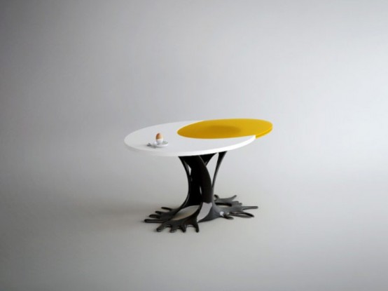 Cheerful Egg-Inspired Table For People With Imagination