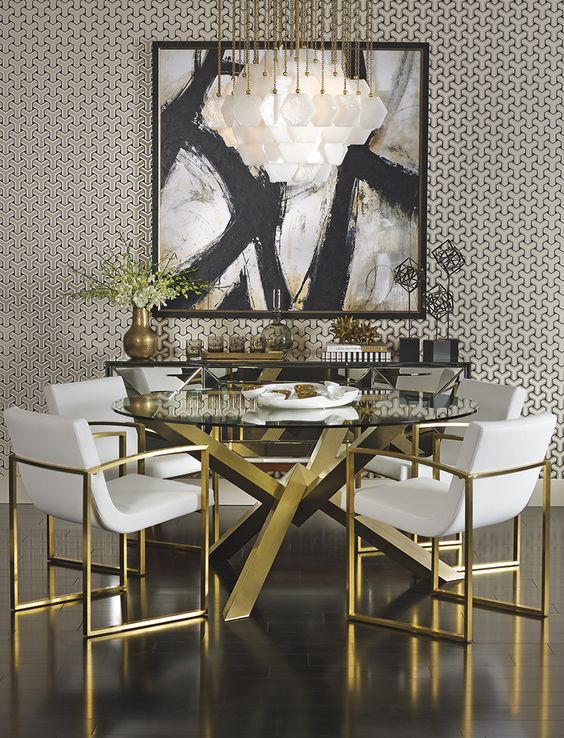 Chic and bold brass home decor ideas  31