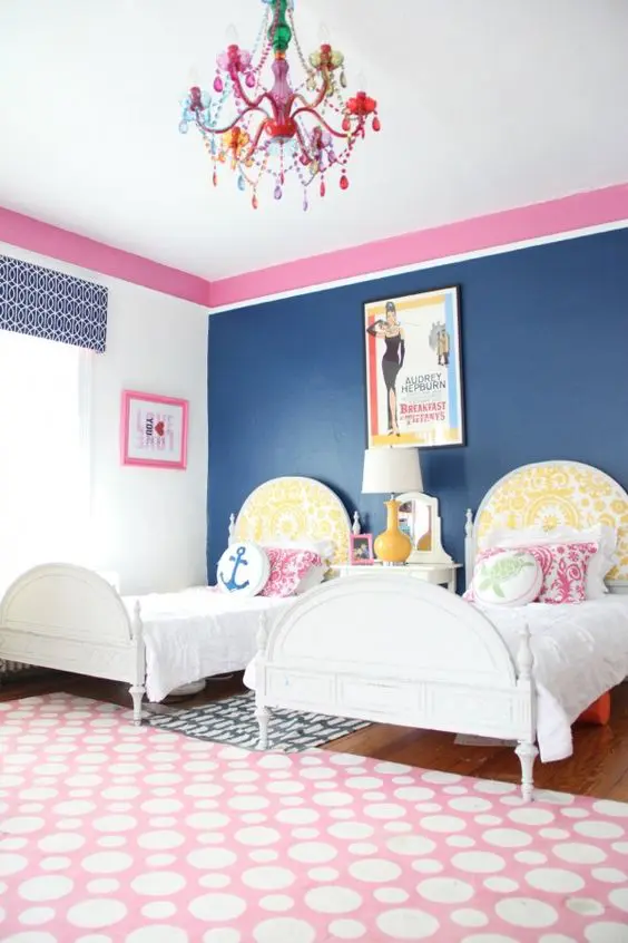 Chic and inviting shared teen girl rooms ideas  12