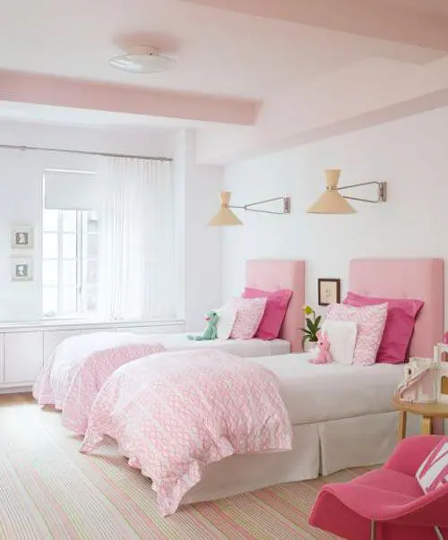 Chic and inviting shared teen girl rooms ideas  22