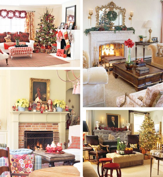 christmas fireplace mantel decorations