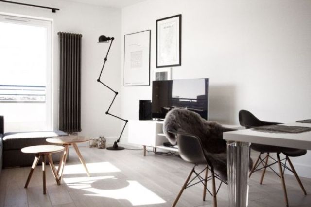 Classically Scandinavian Apartment In Black Grey And White