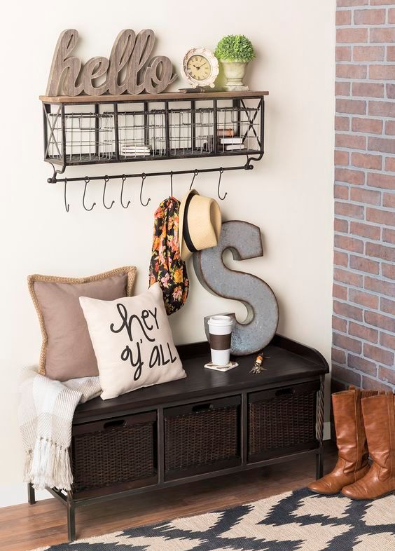 Clever examples to organize your entryway easily  14
