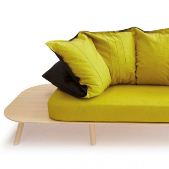 Colorful And Comfortable Transformable Furniture For Seating And Sleeping