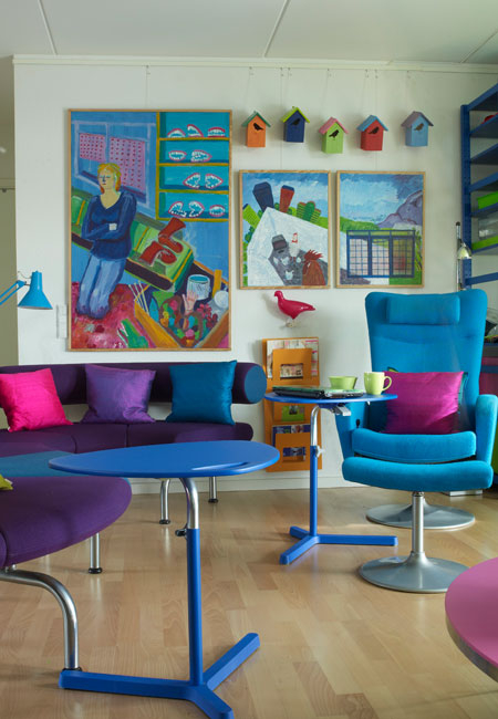 Colorful Apartment Design With Interior In Organized Chaos
