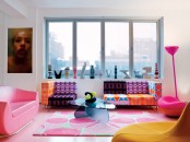 Colorful Living Room Designed By Karim Rashid