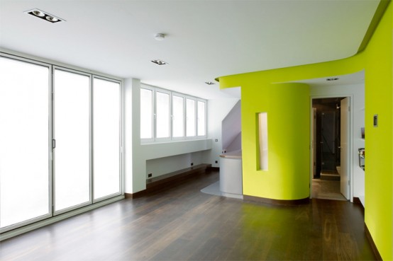Colorful Loft Design with Unique Wall Structure – Stargarder Strasse by GRAFT