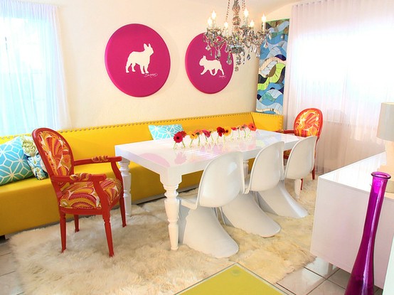 Colorful Modern Dining Room
