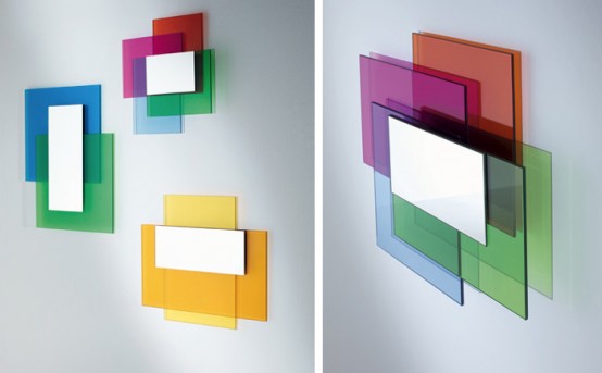 Colorful Laminated Glass Mirrors – Colour on Colour by Glass Italia