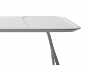 Comfortable Low Scallop Table With Depressions For Storage