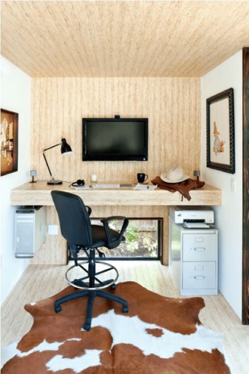 Comfortable Prefab House As A Work Space