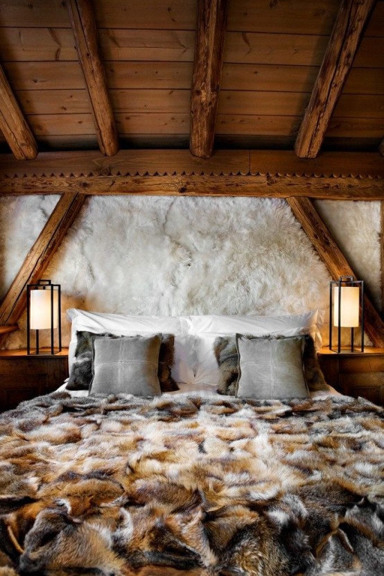 26 Comfy And Natural Chalet Bedroom Designs