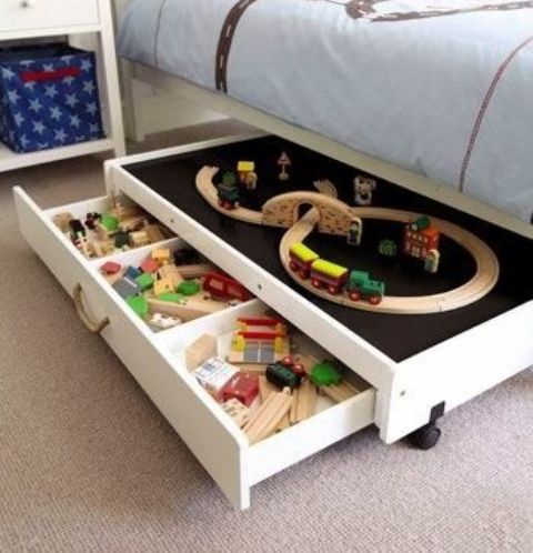 Cool and easy kids toys organizing ideas  13