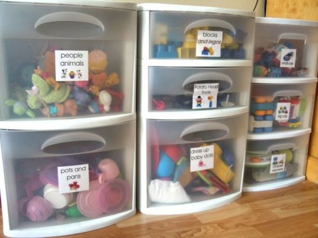 Cool and easy kids toys organizing ideas  23
