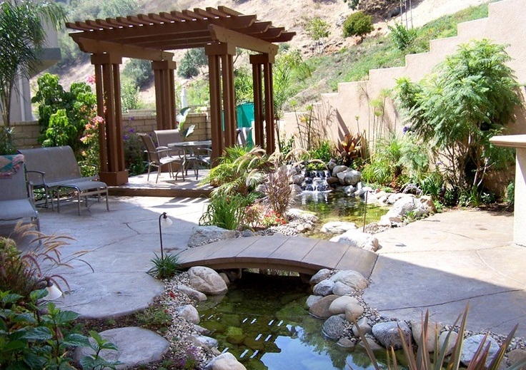 Even a small pond could make a simply backyard much more interesting.