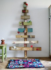 Rustic Christmas Tree Of Planks