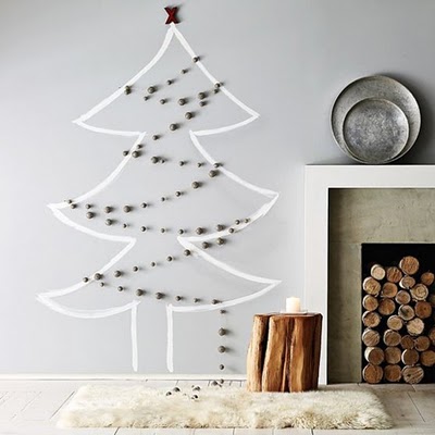 Wall Decal Christmas Tree Alternative (via vosgesparis)