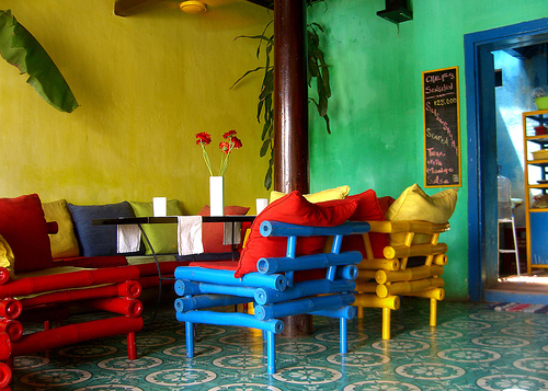 Cool Colorful Dining Area