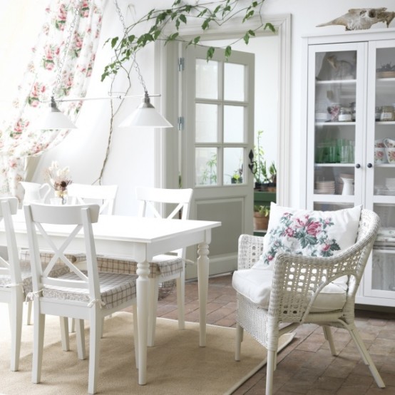 The table looks great in pure white interiors if you paint it accordingly.