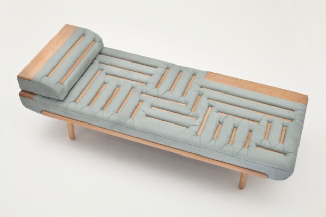 Cool lounge made with a traditional upholstery technique  2