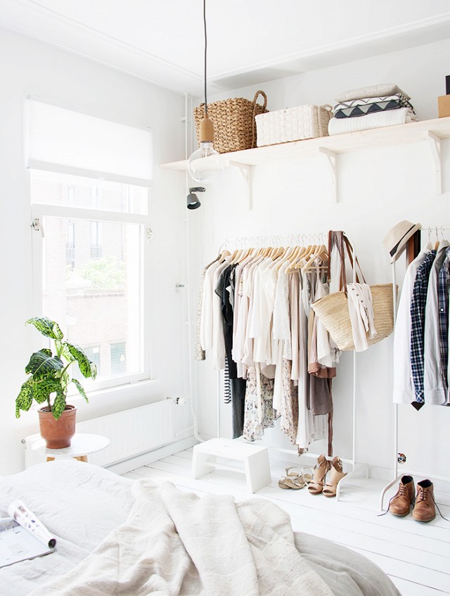 Cool makeshift closet ideas for any home  15