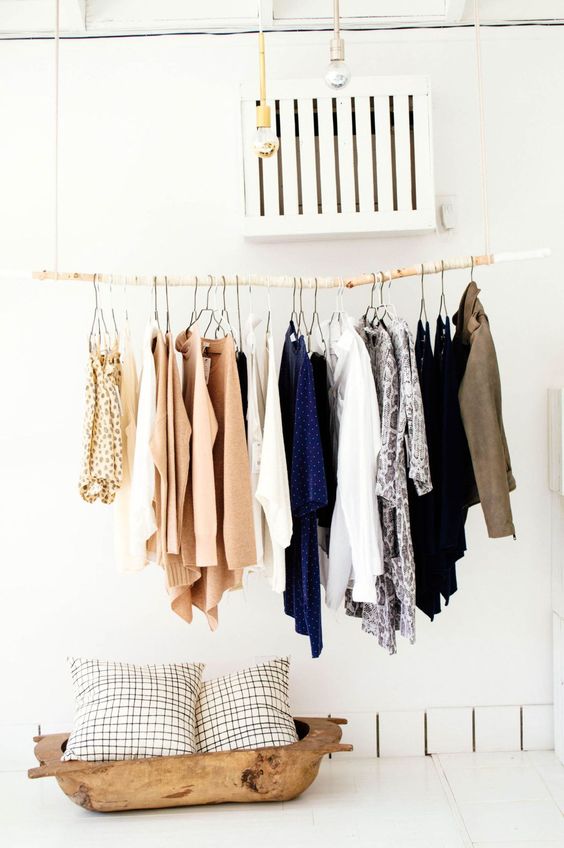 Cool makeshift closet ideas for any home  23