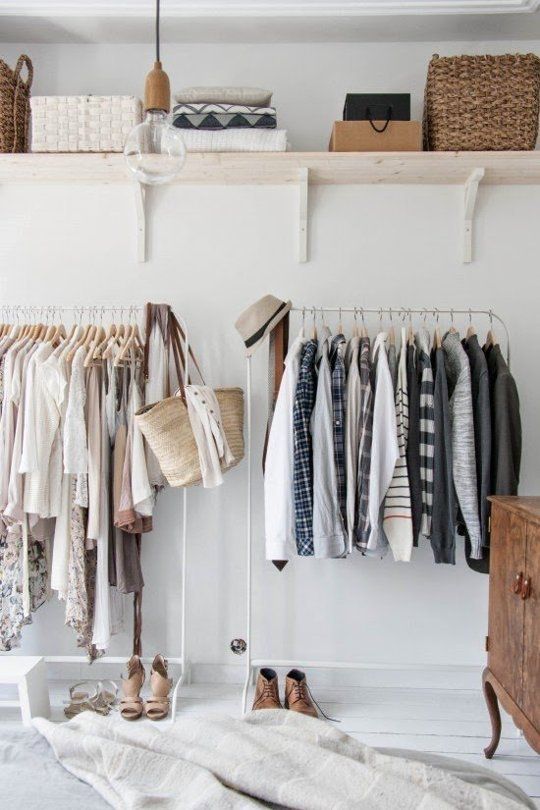 Cool makeshift closet ideas for any home  26