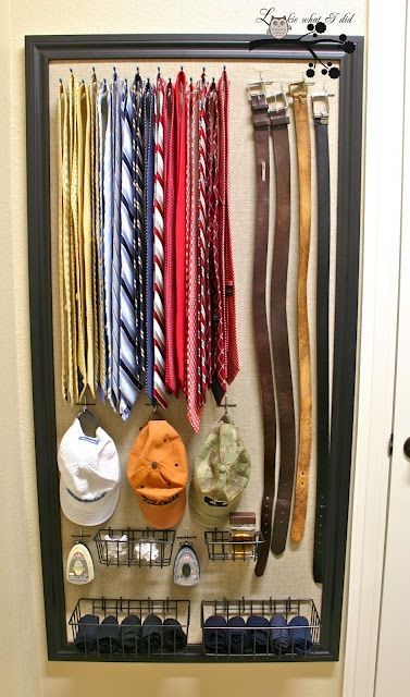 Cool ways to organize men accessories at home  4