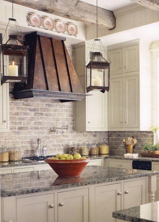 A vintage copper cooking hood could be a noticeable element of any kitchen design.