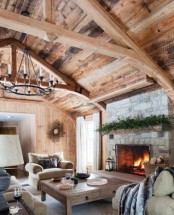cozy-living-room-designs-with-exposed-wooden-beams-20